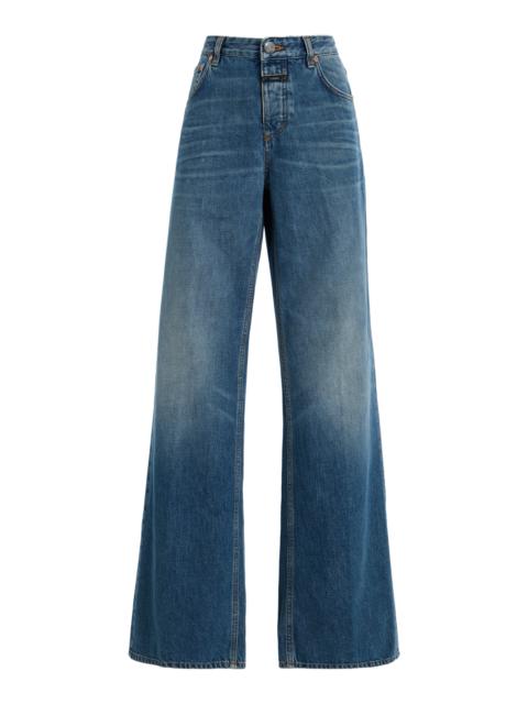 CLOSED Gillan Rigid Low-Rise Flared-Leg Jeans medium wash