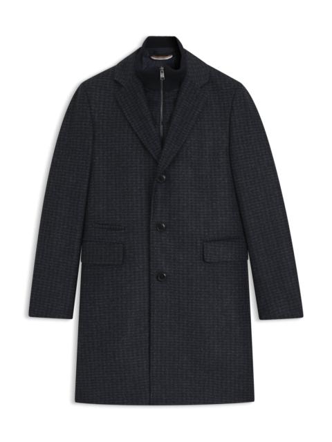 BOSS SLIM-FIT COAT WITH DETACHABLE INNER
