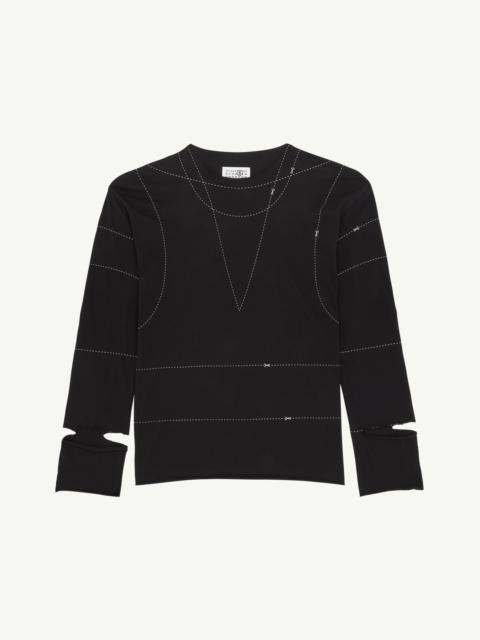 MM6 Maison Margiela Basic Jersey Sweatshirt