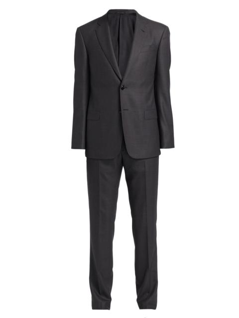 GIORGIO ARMANI Men's Wool Trousers - Stone