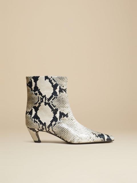 The Arizona Boot in Python-Embossed Leather