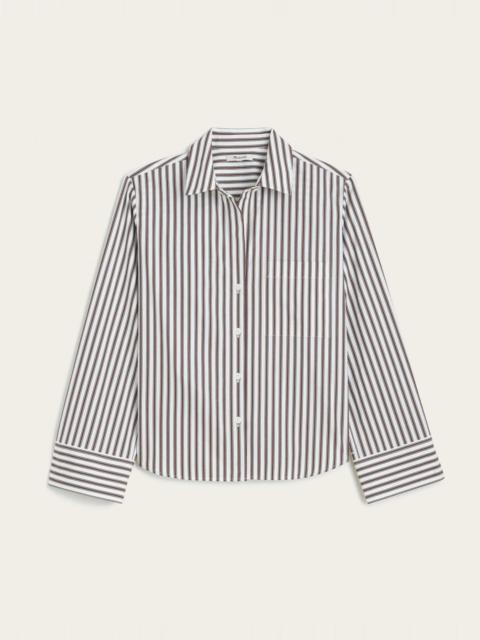 Madewell The Signature Y-Neck Shirt in Poplin