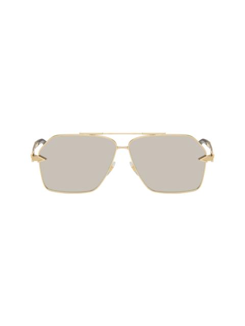 VERSACE Gold Avanti Aviator Sunglasses