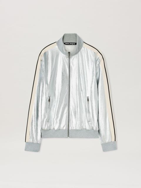 Palm Angels LAMINATED LEATHER TRACK JACKEt
