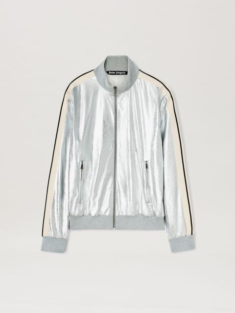 LAMINATED LEATHER TRACK JACKEt