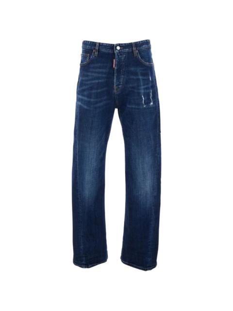 DSQUARED2 medium wash teddy jeans