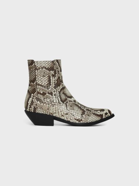 CELINE LEON CHELSEA BOOT in SHINY PYTHON