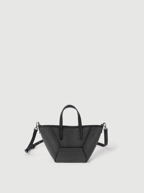 Brunello Cucinelli Precious BC Duo mini bag in grained leather