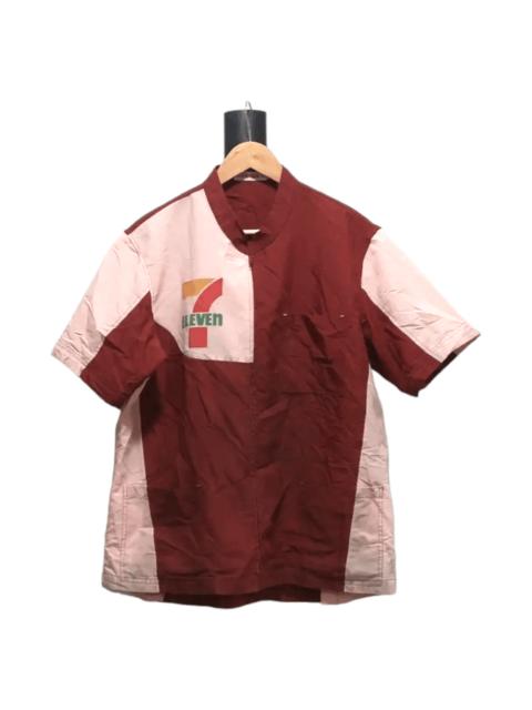 Other Designers Vintage - 💥FYE🔥Vtg 7-Eleven Japan’s Worker Poly-Cotton Zipper Shirt