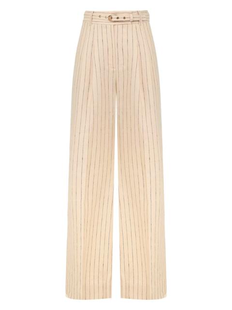 REBELLION PINSTRIPE WIDE PANT