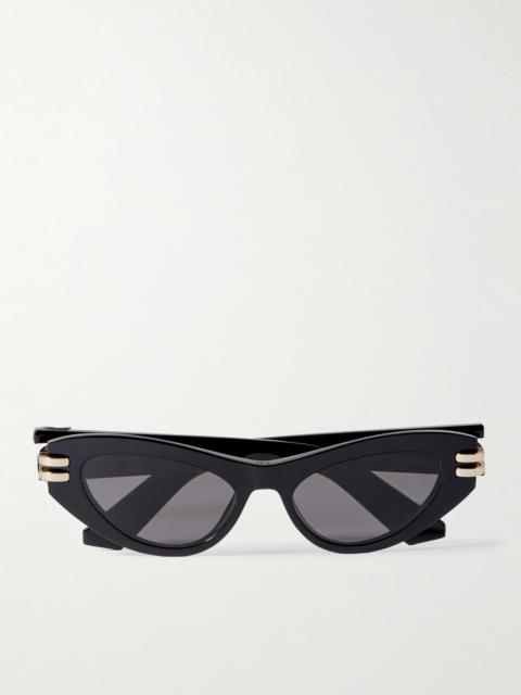 Dior Cdior B1u Cat-eye Acetate And Gold-tone Sunglasses