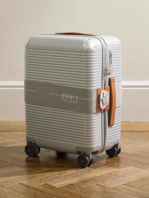 FPM Milano Bank Zip Deluxe M 55cm Leather-Trimmed Polycarbonate Spinner Suitcase