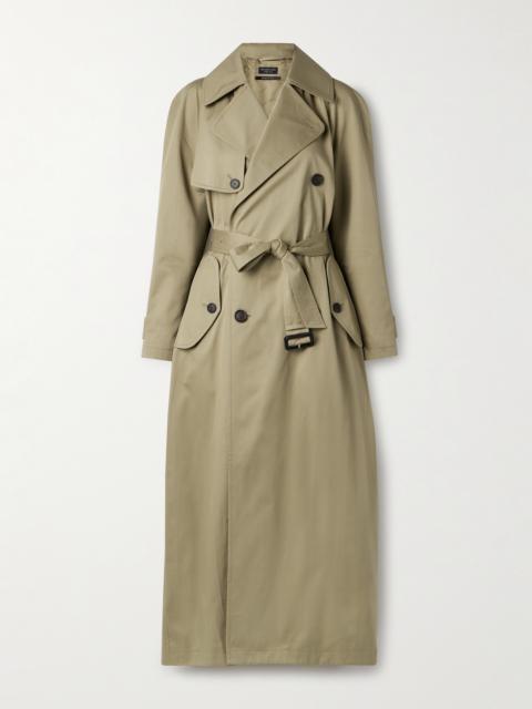 BALENCIAGA Cocoon Double-breasted Cotton-twill Trench Coat