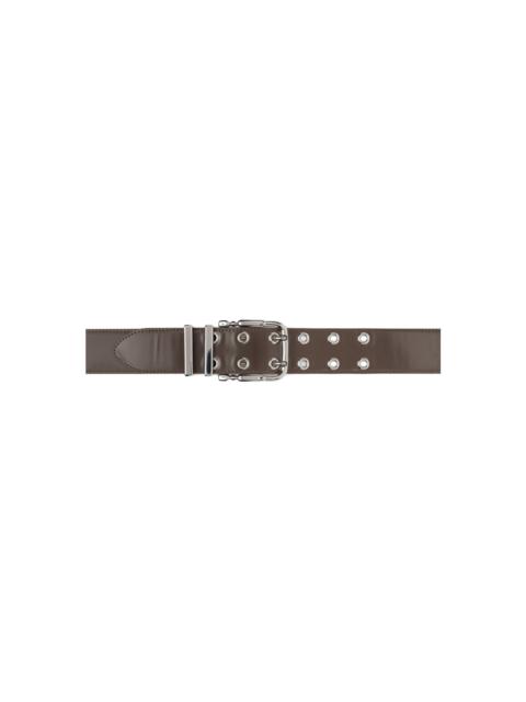 BY FAR SSENSE Work Capsule – Brown Duo Belt