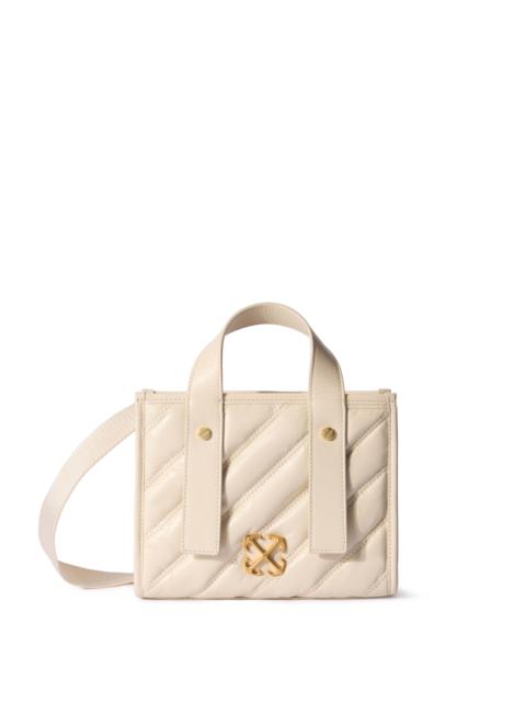 Off-White Quilted Leather Tote Bag