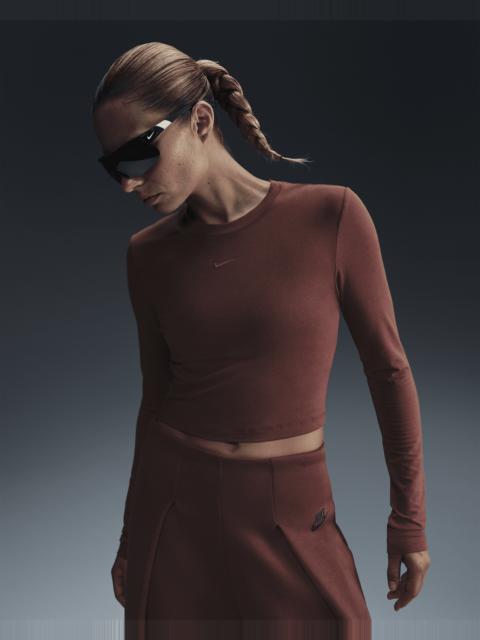 Nike Sportswear Chill Knit Women's Slim Long-Sleeve Cropped Top