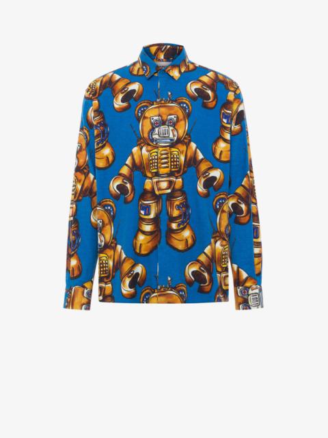 Moschino ROBOT BEAR FLANNEL SHIRT