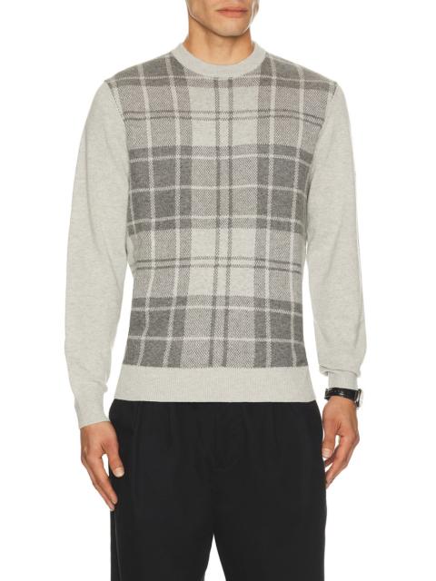 Barbour Mineral Tartan Crew Sweater