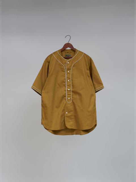 Nigel Cabourn Baseball Shirt Short Sleeve Type 2 in Khaki