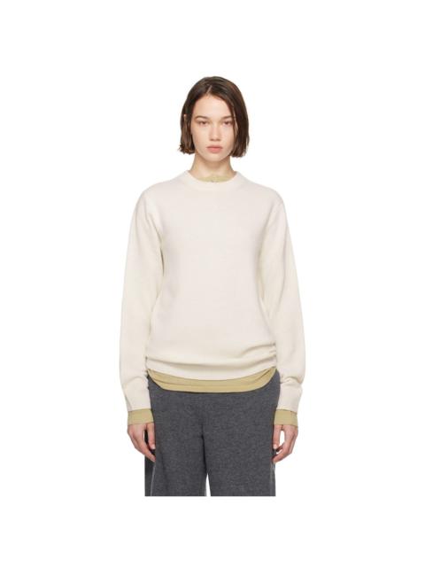 GUEST IN RESIDENCE White Allday Crew Sweater