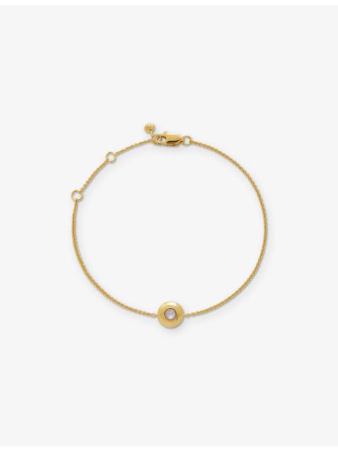 MONICA VINADER June Birthstone 18ct Gold Vermeil-Plated Sterling Silver and Moonstone Bracelet