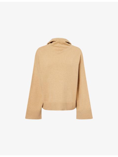 Barbour Evette Logo-Patch Wool Hoodie