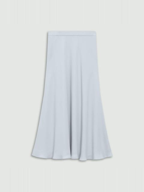 Midi Pull-On Skirt in Silk Georgette