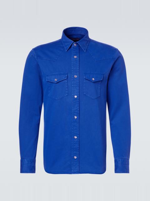 TOM FORD Cotton twill Western shirt