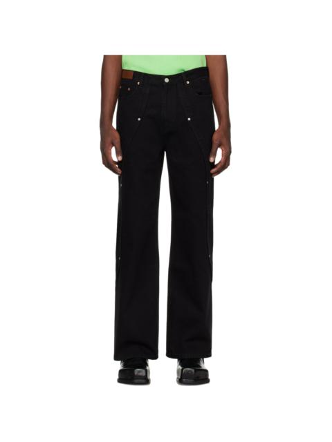 Black Matthew Curved Jeans