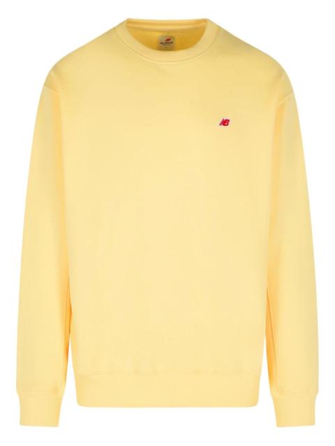 New Balance logo-appliqué cotton sweatshirt