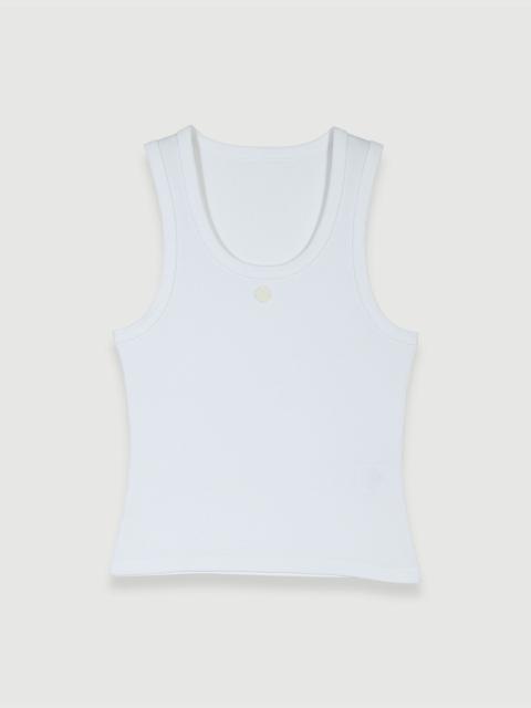 maje Rib knit tank top
