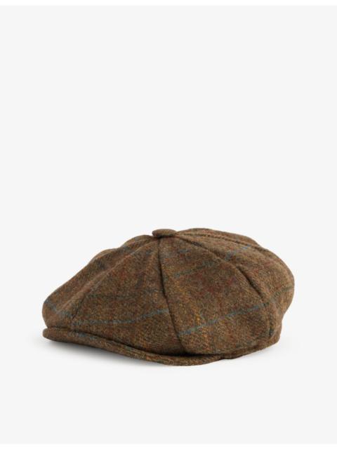 DENTS Meldon round-crown checked wool cap
