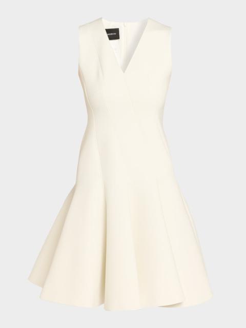 AKRIS Techno Neoprene Fit-and-Flare Dress
