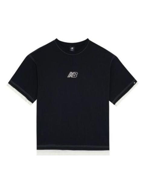 New Balance Essentials Logo T-shirt 'Black' AMT22363-BK