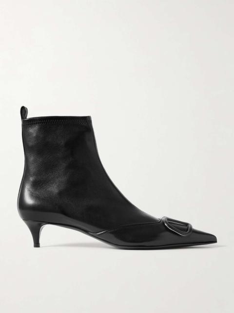 Valentino VLOGO 40 leather ankle boots