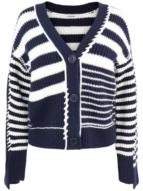 SIMKHAI Adara striped cardigan