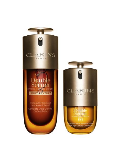 CLARINS Double Serum Light + Double Serum Eye Duo | Best-Selling Anti-Aging Double Serum Light Texture 1.7 o