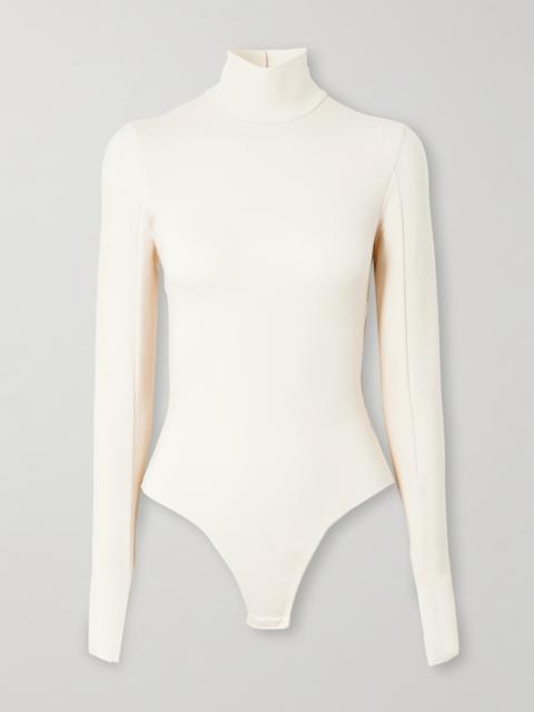 commando Stretch-jersey Turtleneck Thong Bodysuit
