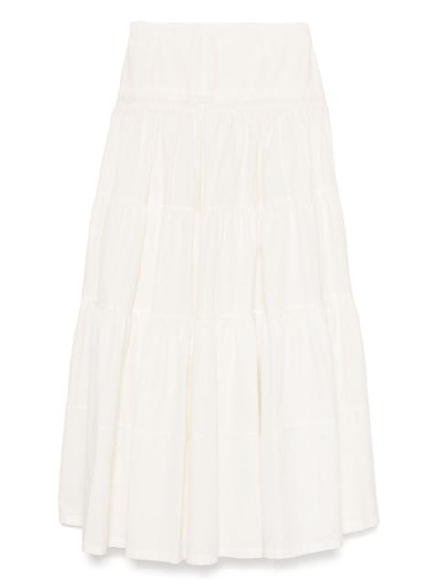 MM6 Maison Margiela tiered midi skirt
