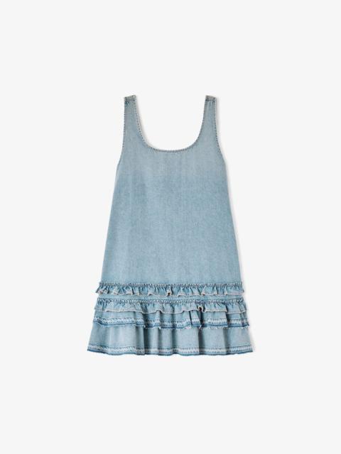 GANNI DRESS IN LIGHTWEIGHT DENIM