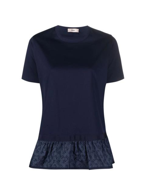Herno ruffled-hem T-shirt