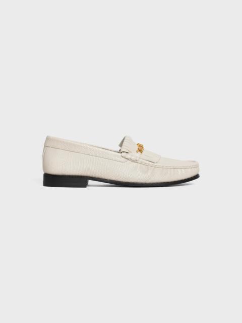 CELINE CELINE LUCO LOAFER WITH FRINGES in Lizard Stamped Calfskin