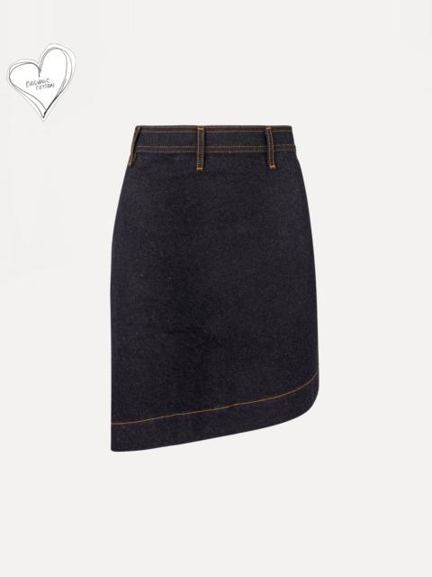 Vivienne Westwood MINI SAIL DENIM SKIRT