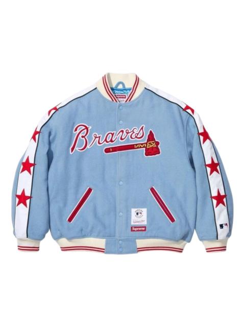 Supreme Supreme x Mitchell & Ness SS26 Teams Varsity Jacket 'Light Blue' SUP-SS26-281-BLU
