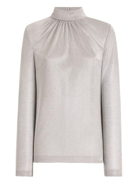 Dolce & Gabbana lamé jersey top