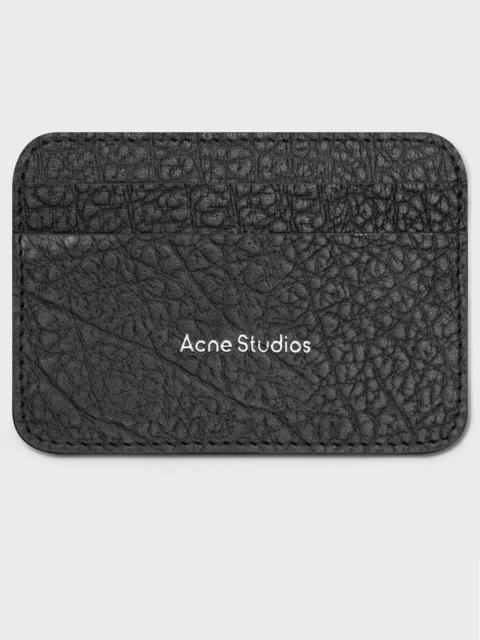 Acne Studios EMBOSSED LOGO CARD HOLDER FN-UX-SLGS000275 - BLACK