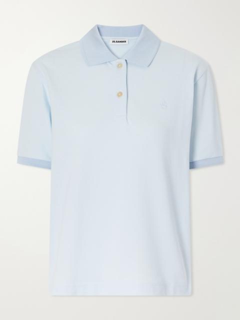 Jil Sander Logo-embroidered Cotton-piqué Polo Shirt