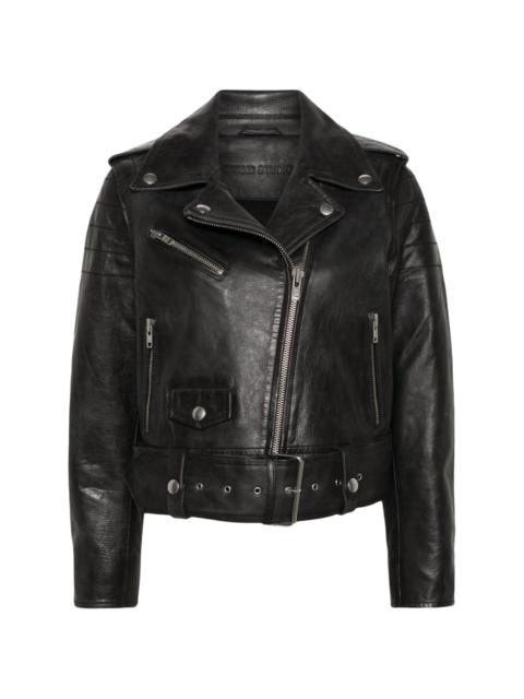 Icon MC leather biker jacket