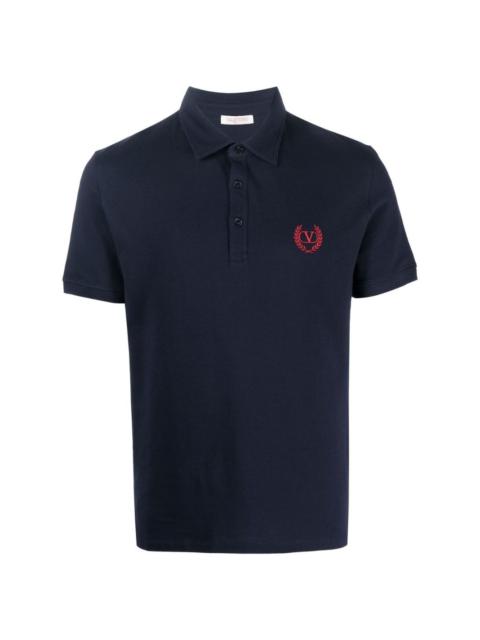 Valentino embroidered-logo polo shirt