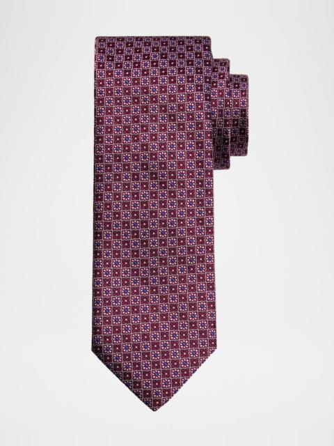 Canali Men's Alternating Flowers Tie